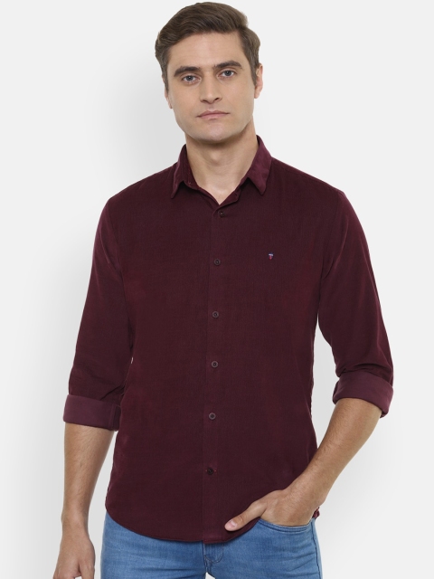 

Louis Philippe Sport Men Maroon Slim Fit Solid Casual Shirt