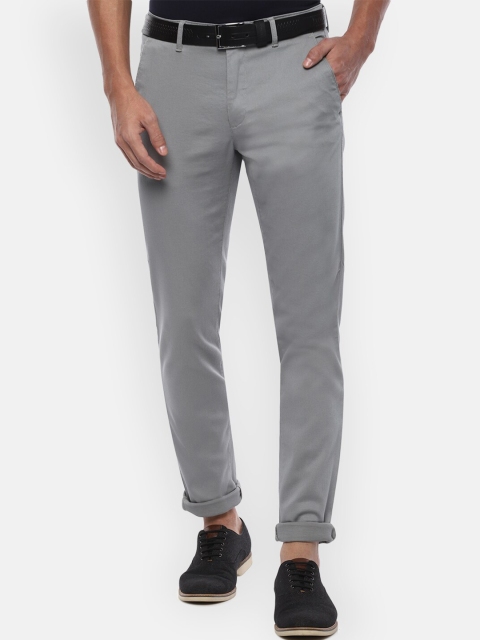 

Van Heusen Sport Men Grey Slim Fit Solid Regular Trousers