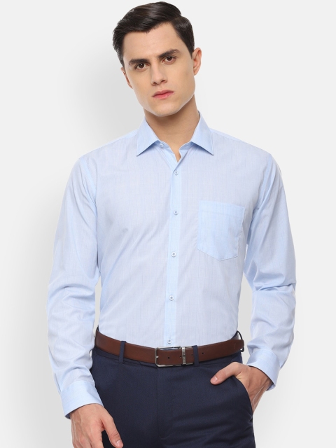

Van Heusen Men Blue Regular Fit Striped Casual Shirt