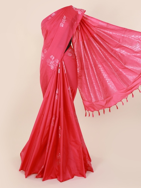 

Pothys Pink Silk Cotton Woven Design Kanjeevaram Saree