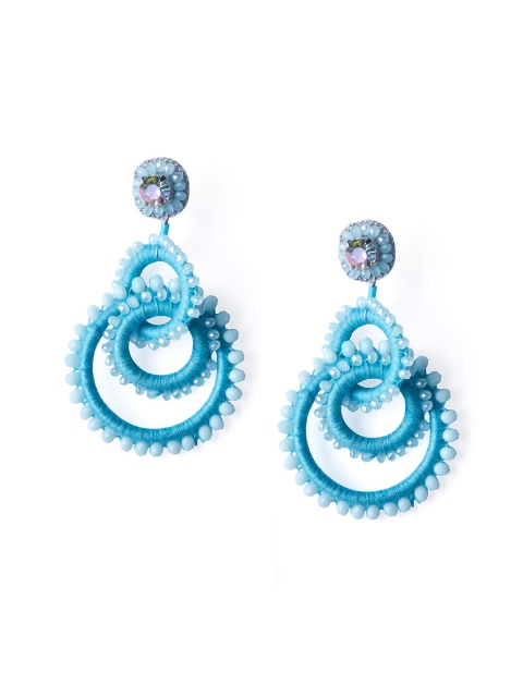 

Foxy Sperks Blue Contemporary Drop Earrings