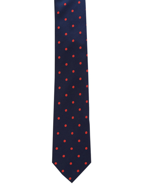 

Peter England Navy Blue & Pink Woven Design Accessory Gift Set