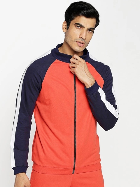 

Bewakoof Men Red Colourblocked Sporty Jacket