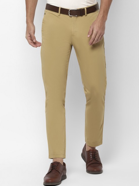 

Allen Solly Men Khaki Slim Fit Solid Regular Trousers