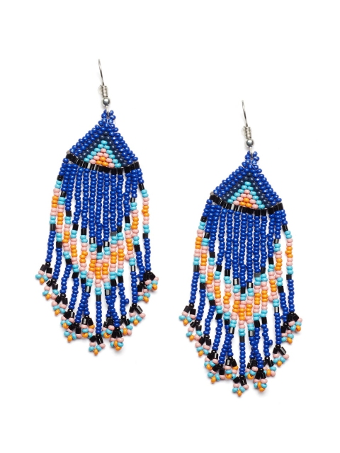 

Foxy Sperks Blue Contemporary Handcrafted Drop Earrings