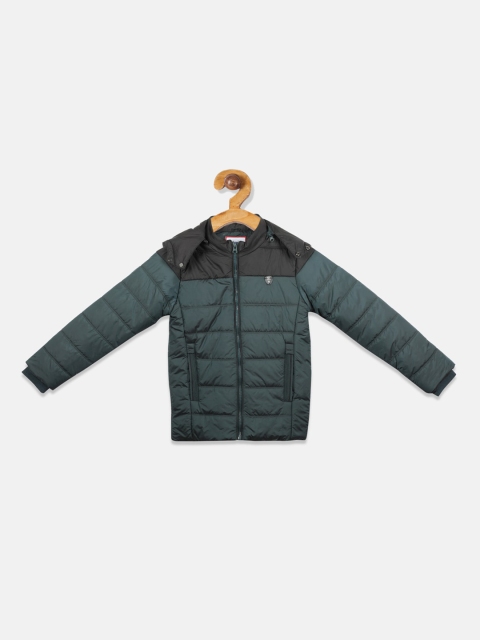 

Monte Carlo Boys Olive Green Colourblocked Padded Jacket