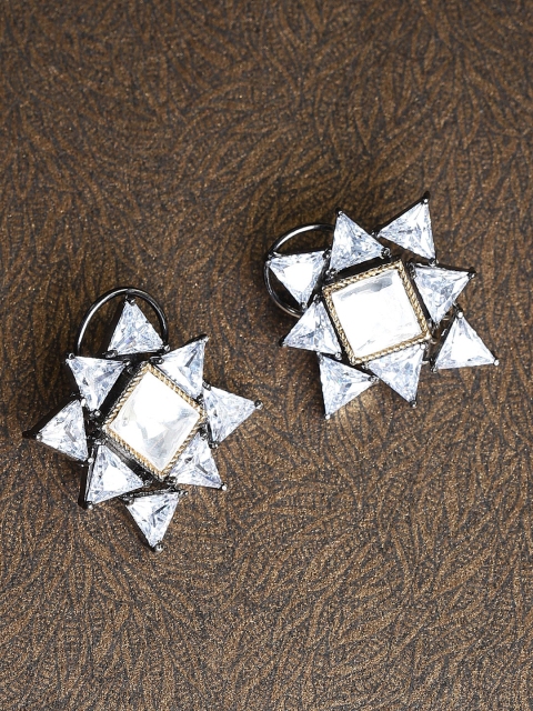 

MIDASKART Black Geometric Studs