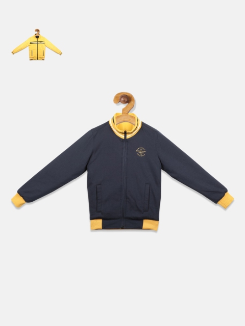 

Monte Carlo Boys Yellow Solid Reversible Padded Jacket