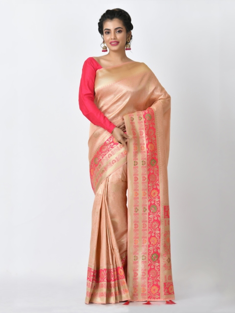 

RANGOLI Rose Woven Design Art Silk Saree