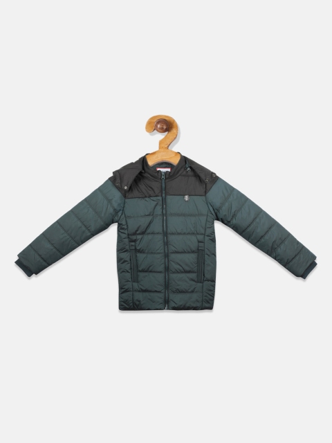 

Monte Carlo Boys Olive Green Colourblocked Padded Jacket