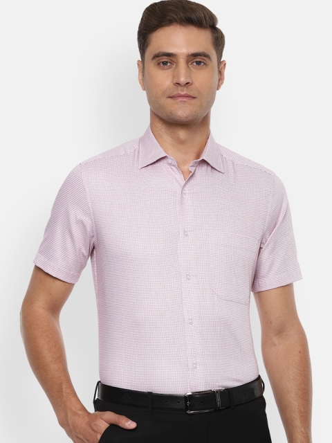 

Louis Philippe Men Pink Regular Fit Self Design Casual Shirt
