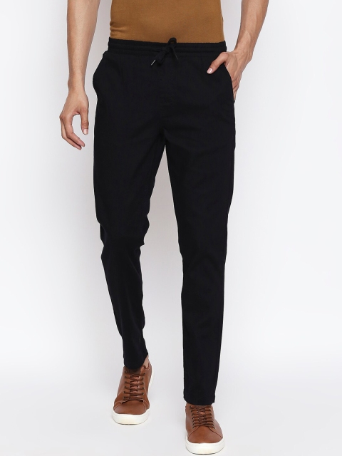 

Urban Ranger by pantaloons Men Black Slim Fit Solid Regular Trousers