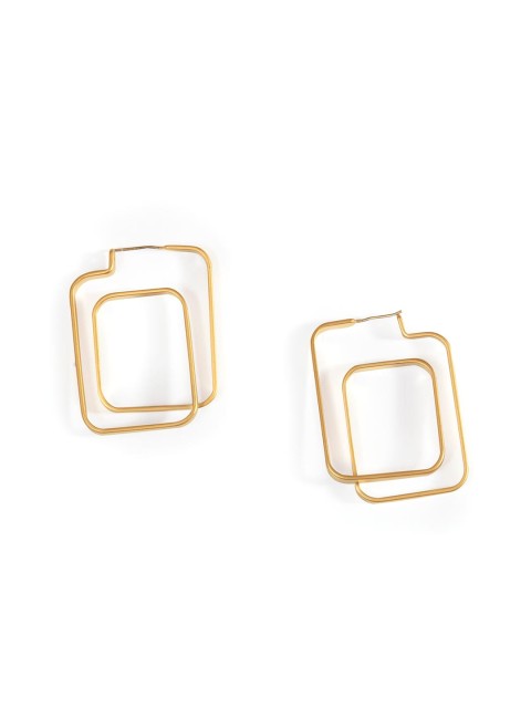 

Foxy Sperks Gold-Toned Square Drop Earrings