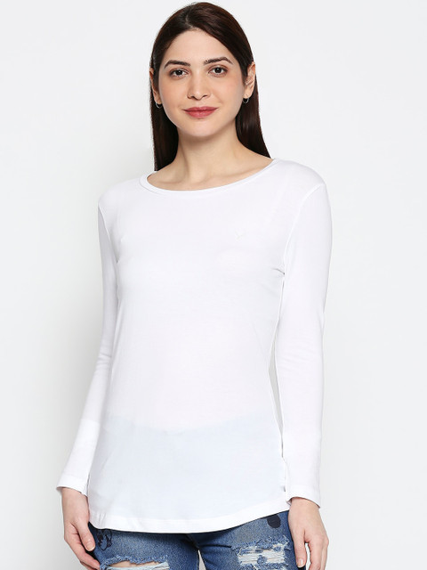 

Amaarzo Women White Solid Top