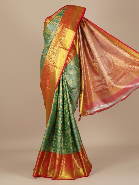 

Pothys Green Woven Design Art Silk Saree