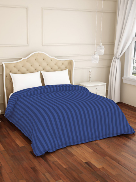 

SPACES Blue Striped 210 TC 100% Cotton Double Duvet Cover