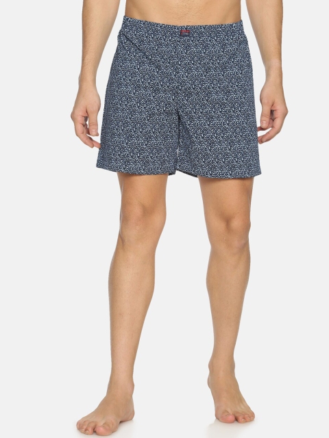 

IVOC Men Navy Blue & White Printed Boxers IOMBS02SC03L35-3933
