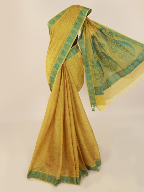 

Pothys Green Printed Pure Cotton Saree