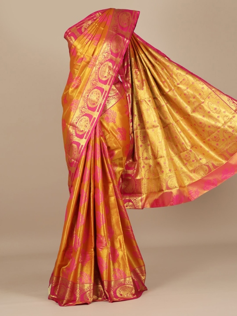 

Pothys Gold-Toned Woven Design Art Silk Saree
