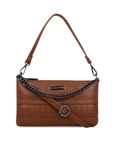 ESBEDA Tan Brown Solid Sling Bag