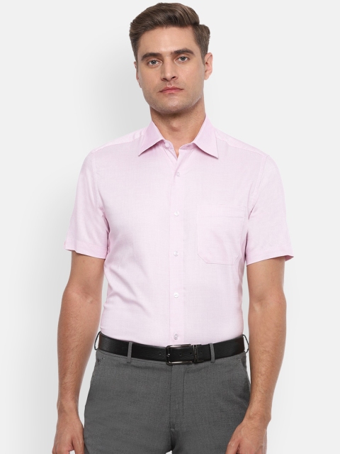 

Louis Philippe Men Pink Regular Fit Solid Casual Shirt