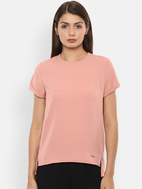 

Van Heusen Woman Pink Solid Top