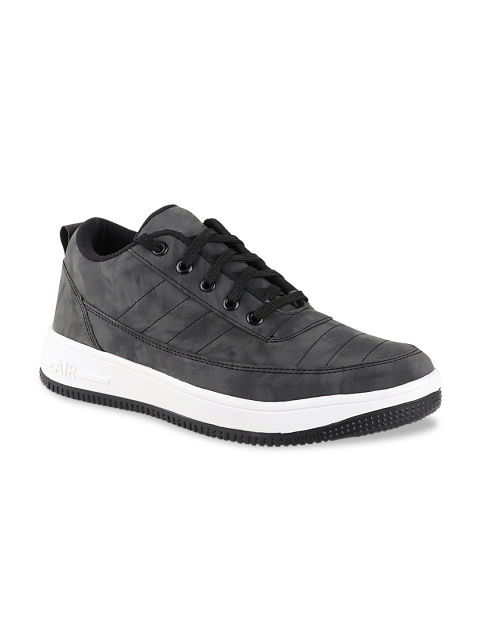 

Histeria Men Charcoal Grey Printed Sneakers