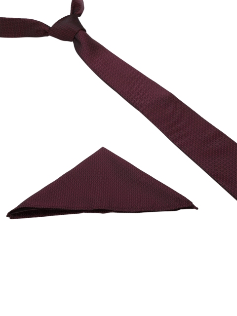 

Peter England Maroon Woven Design Accessory Gift Set