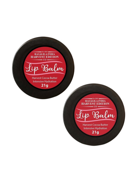 

RASALILA Set Of 2 Harvest Cocoa Butter Lip Balm 21g each, Pink