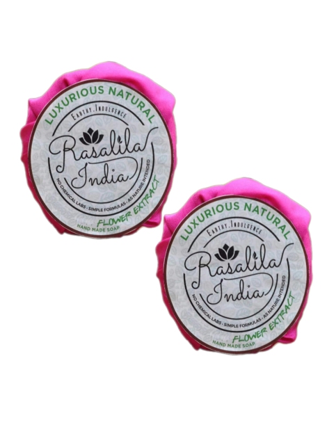 

RASALILA Unisex Pack Of 2 Handmade Organic Soaps 180g, Green