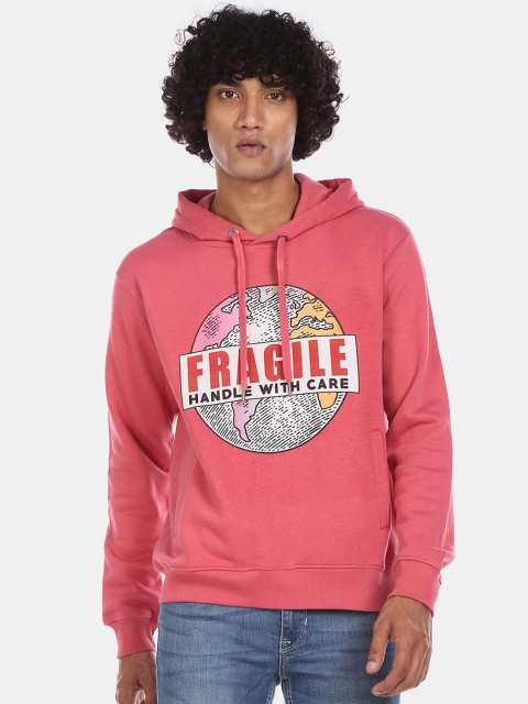

Aeropostale Men Pink Printed Sweatshirt