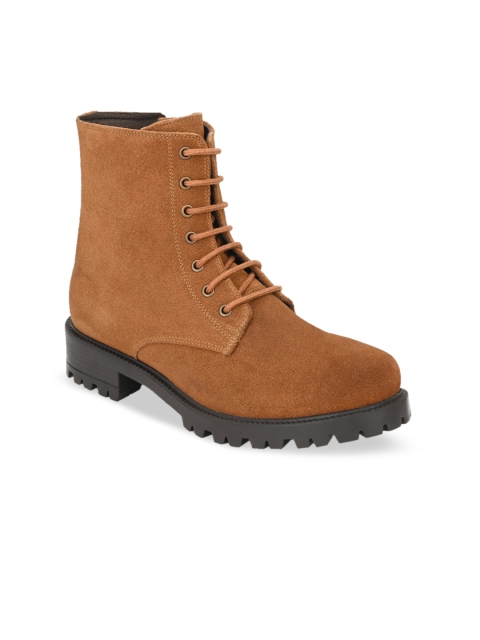 

CARLO ROMANO Women Tan Flat Boots