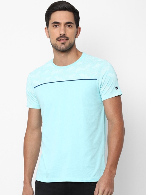 

Allen Solly Sport Men Blue Solid Round Neck T-shirt