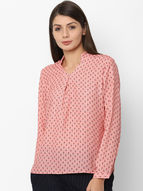 

Allen Solly Woman Women Pink Printed Top