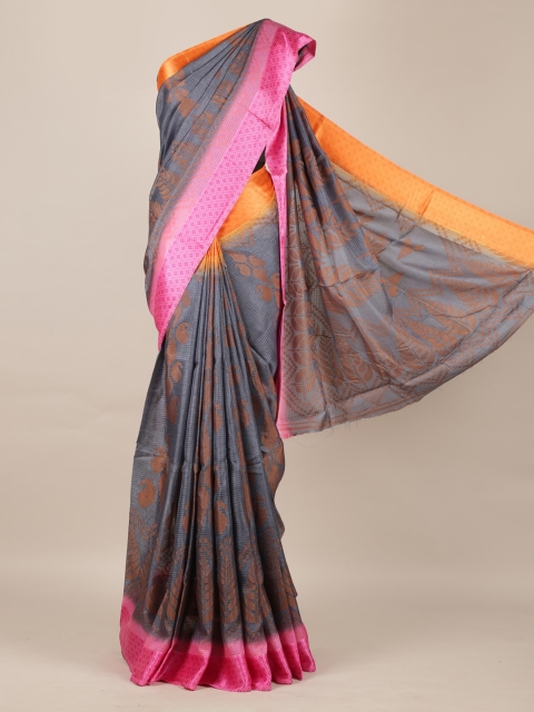 

Pothys Grey Woven Design Jute Silk Saree