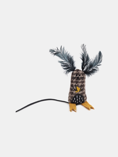 

Heads Up For Tails Multicoloured Wool Monster Cat Toy, Multi