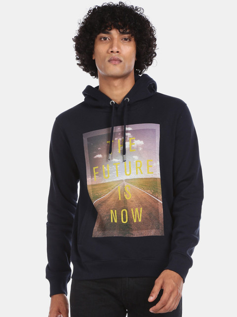 

Aeropostale Men Blue Printed Sweatshirt