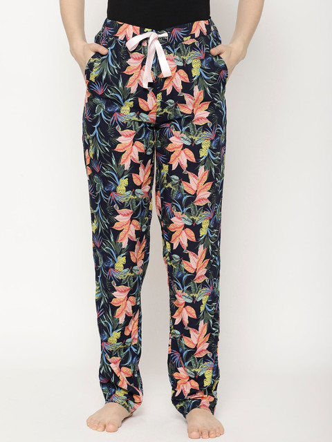 

COASTLAND Women Multicoloured Printed Lounge Pants, Multi