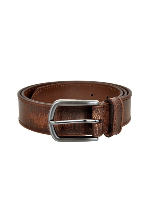 Allen Cooper Men Brown Solid Belt