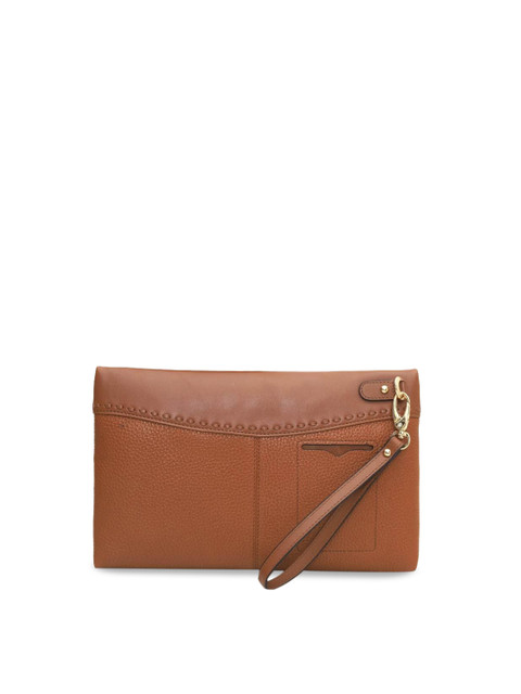 

Da Milano Unisex Brown Solid Travel Pouch
