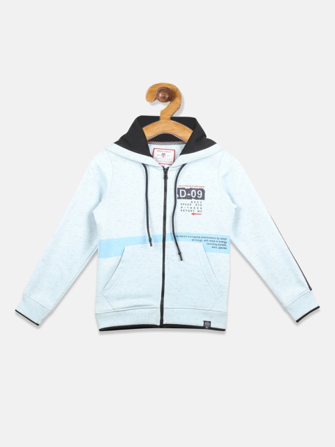 

Monte Carlo Boys Blue Printed Hooded Sweatshirt