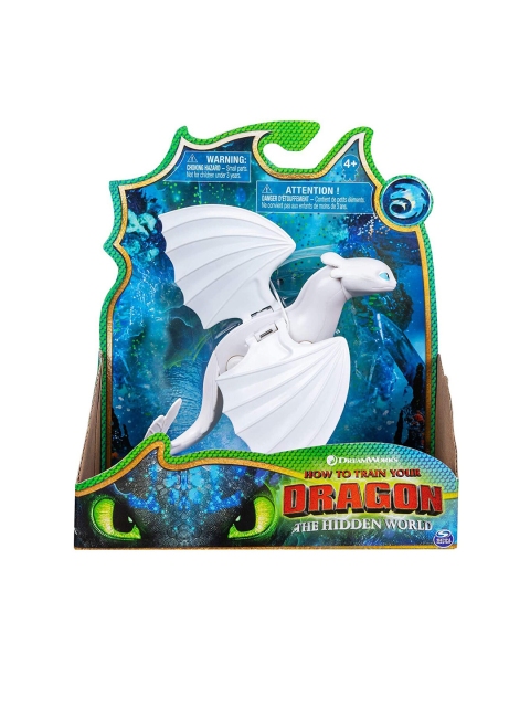 

HOW TO TRAIN YOUR DRAGON Kids White & Blue Lightfury Dragon Figure Toy