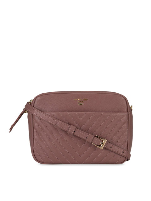 

Da Milano Pink Textured Sling Bag