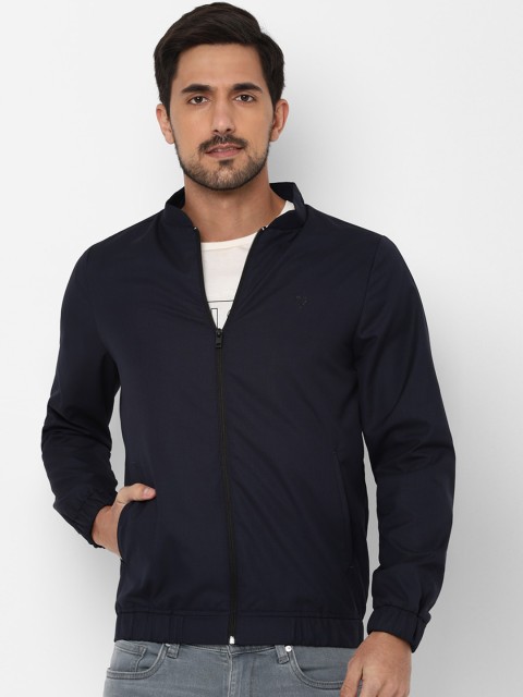 

Allen Solly Men Navy Blue Solid Sporty Jacket