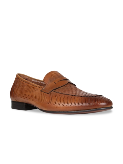 

Regal Men Tan Brown Textured Leather Formal Loafers