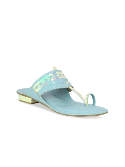 

Inc 5 Women Blue Woven Design Sandals