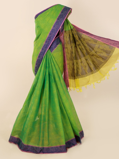 

Pothys Green Woven Design Pure Cotton Saree