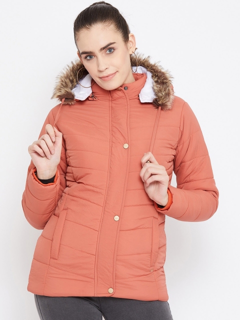 

Okane Women Pink Solid Puffer Jacket