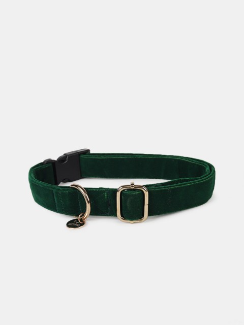 

HUFT Dog Collar Velvet - Dark Green