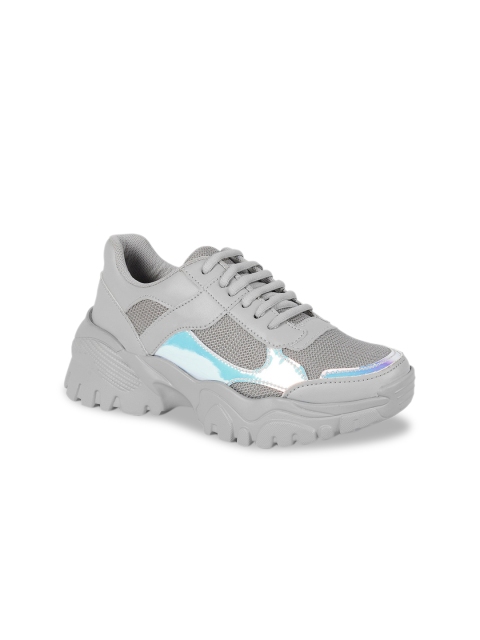 

ZAPATOZ Women Grey & Blue Walking Shoes